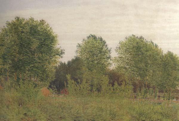 George Price Boyce.RWS Black Poplars at Pangbourne (mk46)